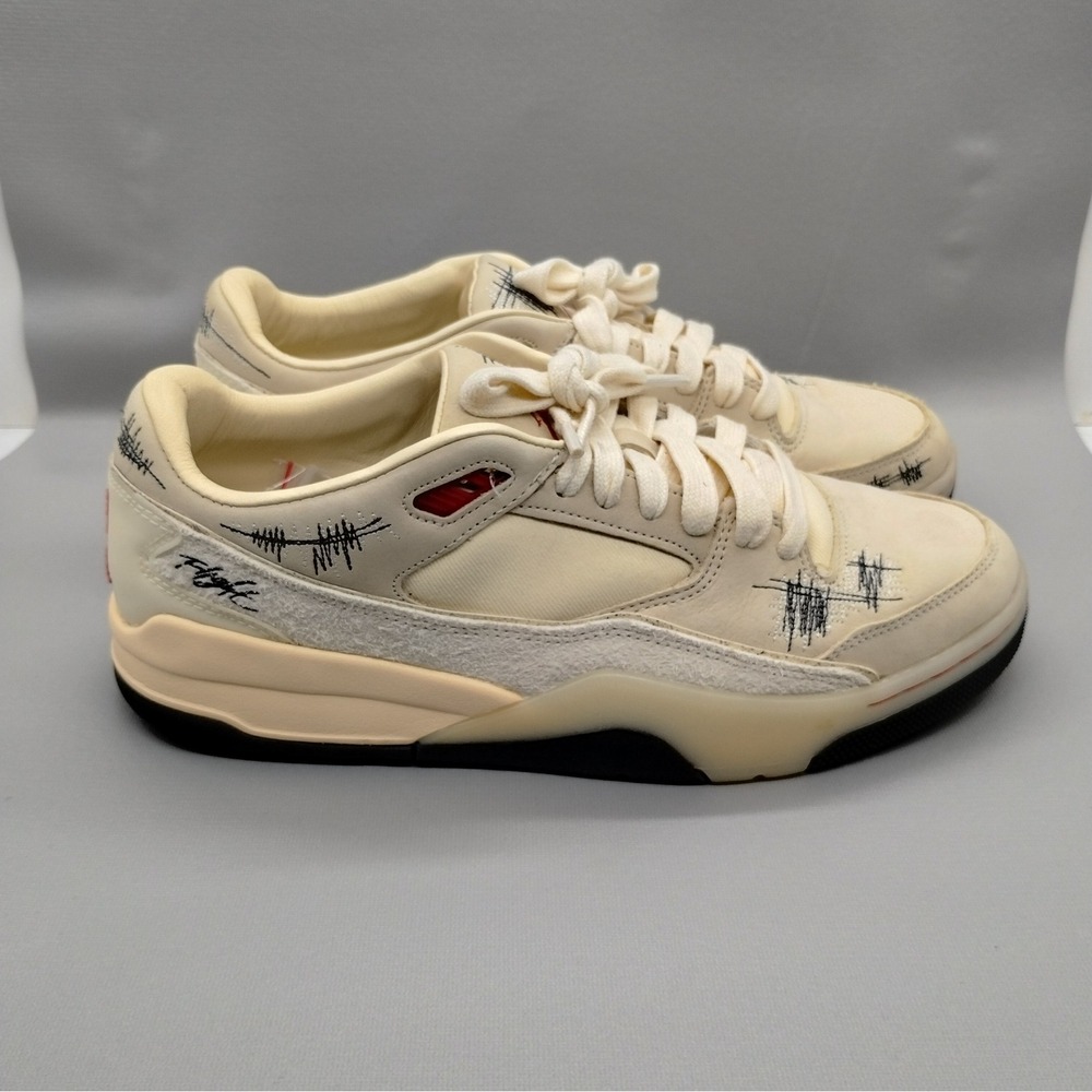 Jordan x Who Decides War 'The World Is Your Court' Womens Size 13.5 Coconut Mil